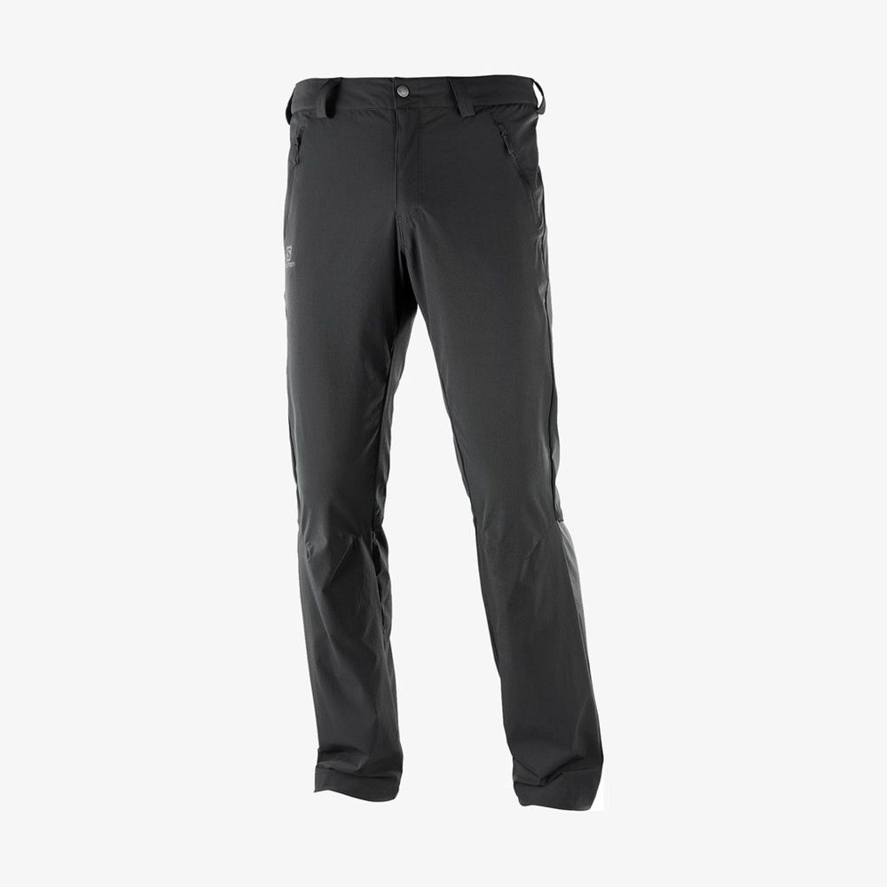 SALOMON WAYFARER STRAIGHT LT Philippines - Men's Pants - Black | 406729-ULG